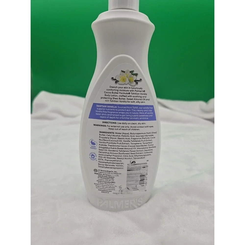 Palmer's Tahitian Vanilla Daily Body‎ Lotion Moisture Drenching 20oz Pump HTF